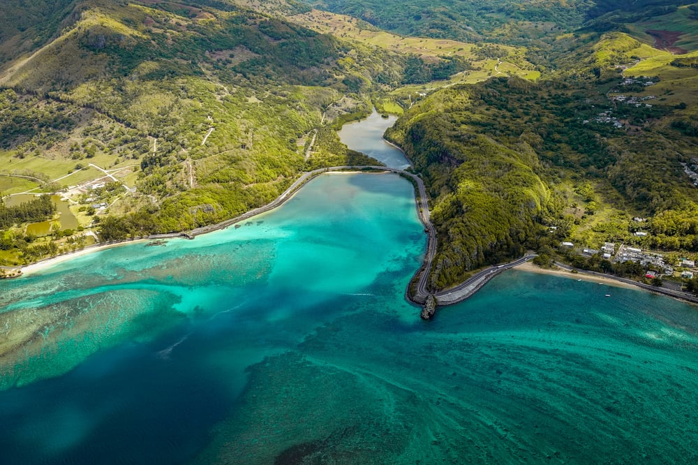 Coastline of Mauritius
