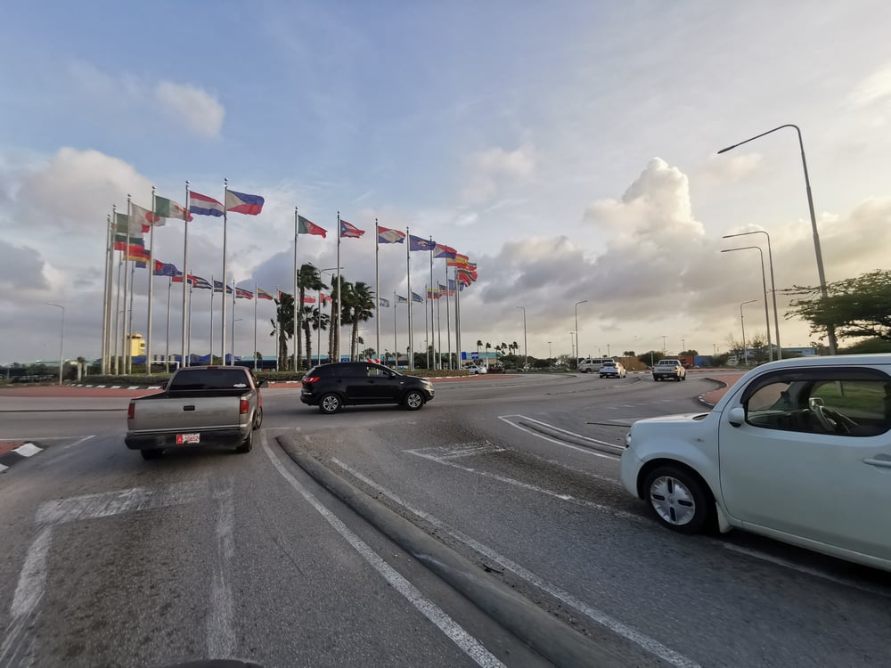 Roundabout in Aruba