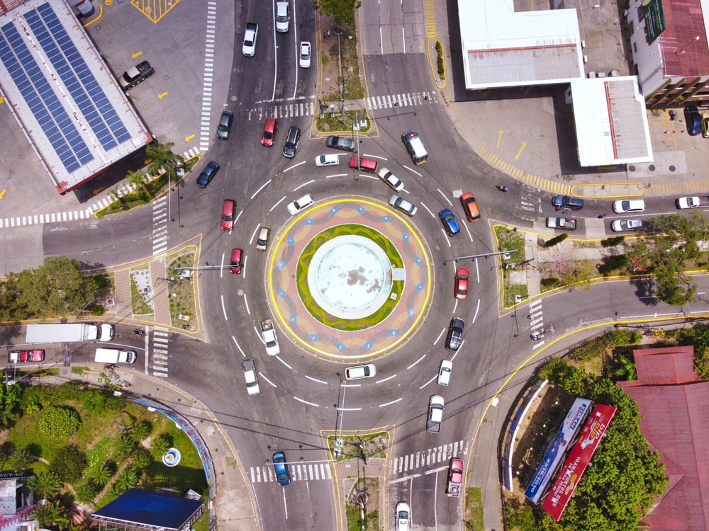 Roundabout in Honduras
