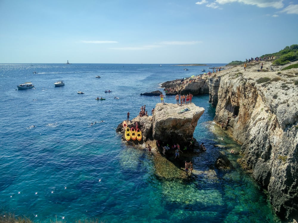 Rock coast in Croatia
