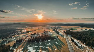 Sunset in Czechia