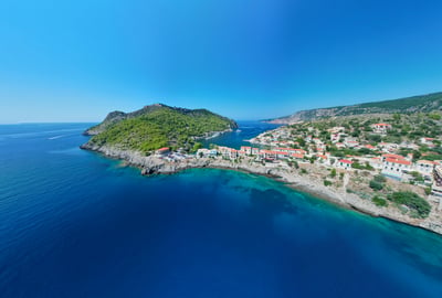 View on the island of Kefalonia Greece