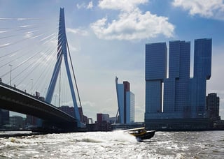 Erasmus bridge in Rotterdam, Netherlands