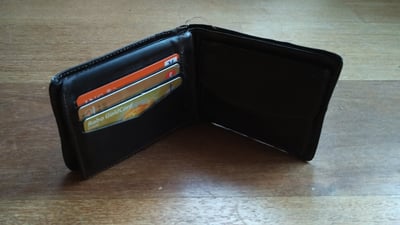 Credit cards in wallet