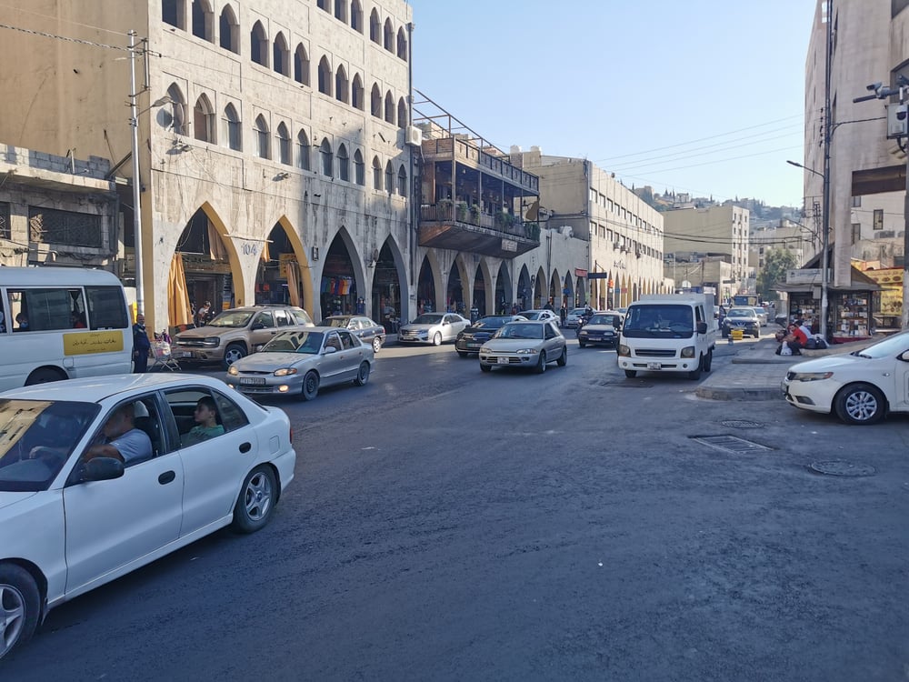 Experiencing the traffic in Amman by rental car