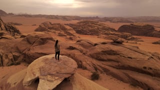 View over Wadi Rum Jordan
