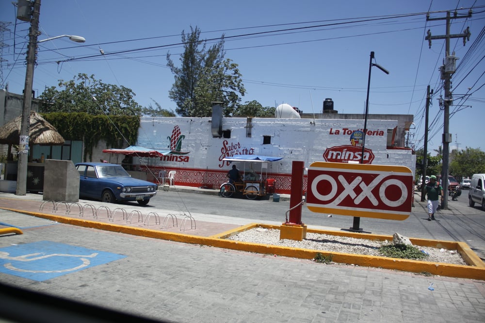 On the street in a Mexican village, RSA can help you in case of car trouble