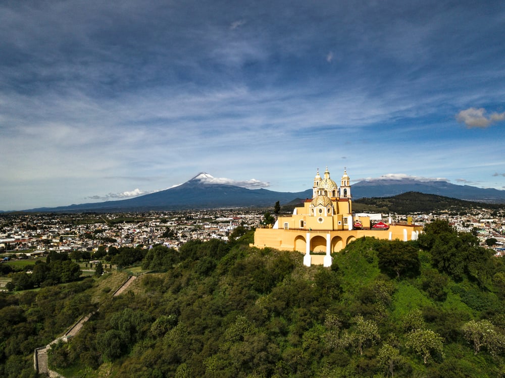 From Mexico City with a rental car to Puebla