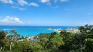 Bay with view on city in New-Caledonia