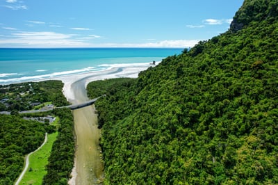 Porotari river, Punakaiki, New Zealand