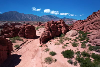 View on el hoyo del diablo, Argentina