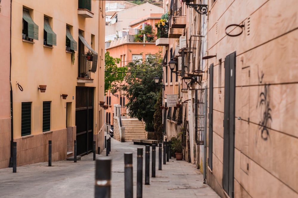 City center street in Alicante, Spain