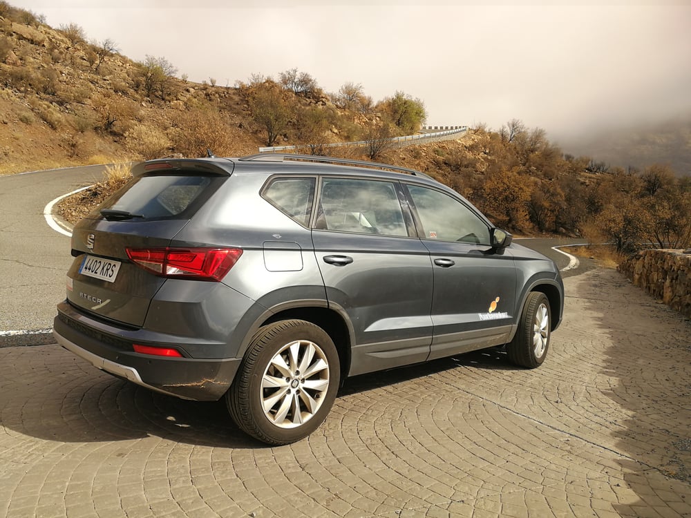 SUV parked near a road in Spain